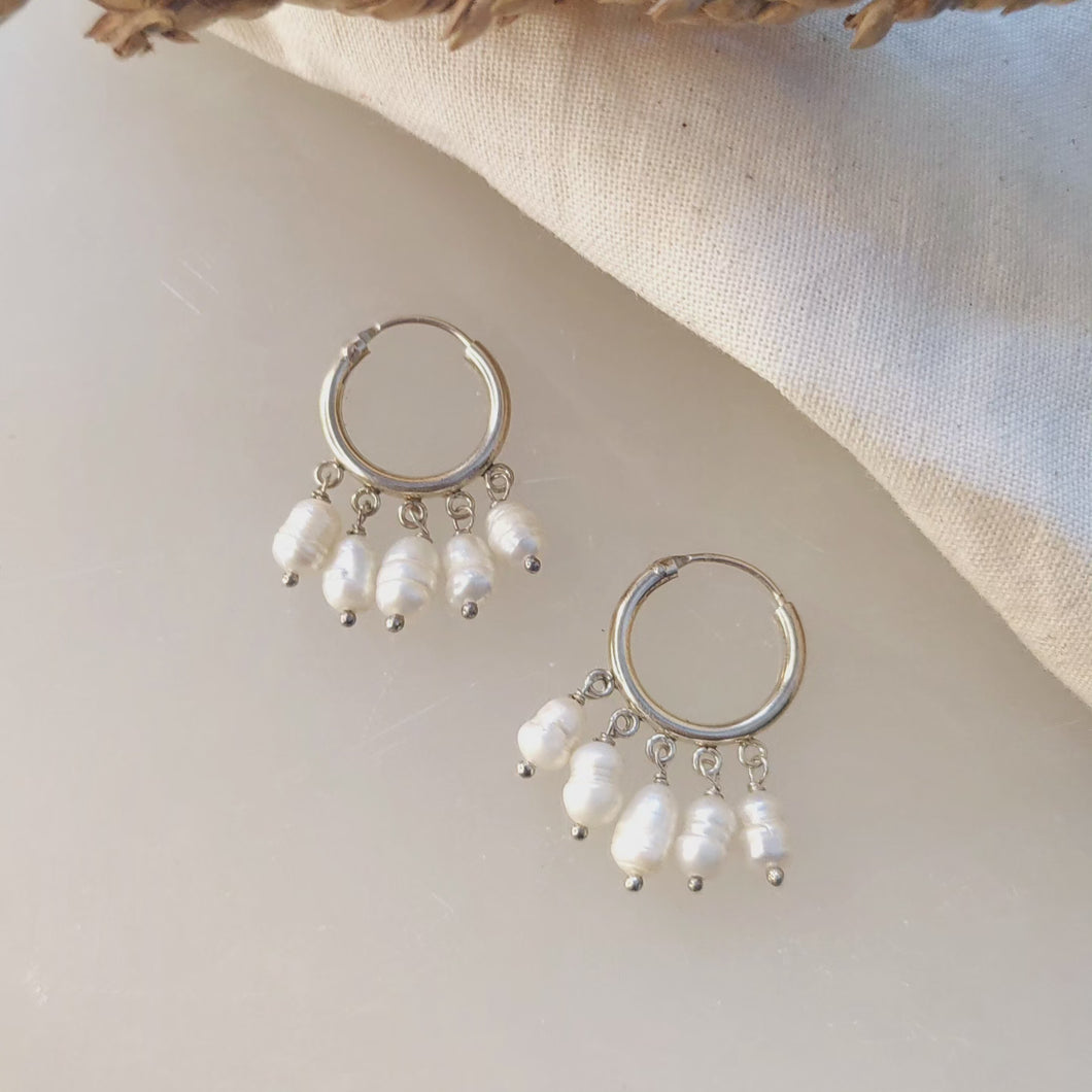 Pearl Mini Hoops