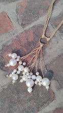 Load image into Gallery viewer, Pearl Tassel Tie Necklace
