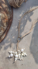 Load image into Gallery viewer, Pearl Tassel Tie Necklace
